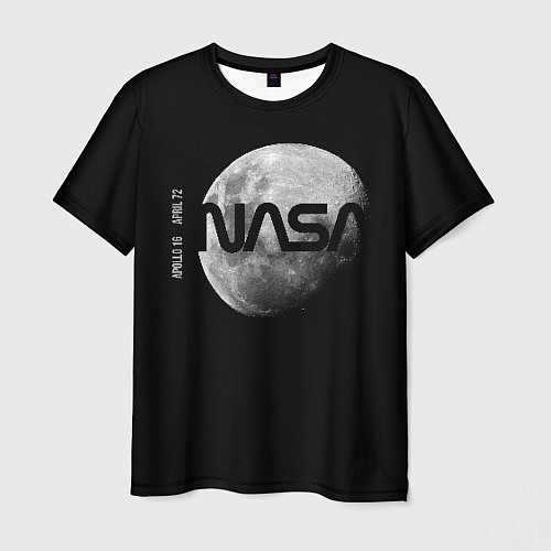 Мужская футболка NASA Apollo 16 / 3D-принт – фото 1
