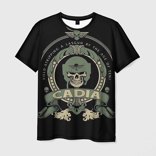 Мужская футболка Вархаммер - Cadia skull / 3D-принт – фото 1