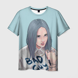 Футболка мужская Billie Eilish: Bad Guy, цвет: 3D-принт