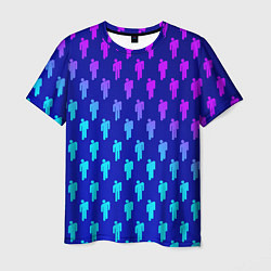 Футболка мужская Billie Eilish: Violet Pattern, цвет: 3D-принт
