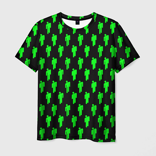 Мужская футболка Billie Eilish: Acid Pattern / 3D-принт – фото 1