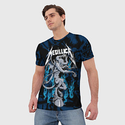 Футболка мужская Metallica - бес, цвет: 3D-принт — фото 2