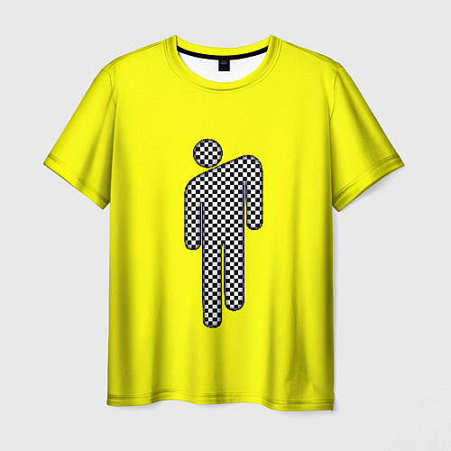 Мужская футболка Billie Eilish: Grid Manikin / 3D-принт – фото 1