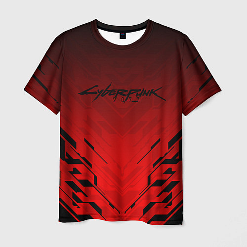 Мужская футболка Cyberpunk 2077: Red Techno / 3D-принт – фото 1
