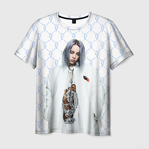 Мужская футболка BILLIE EILISH: White Fashion / 3D-принт – фото 1