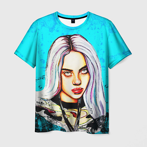 Мужская футболка BILLIE EILISH: Fan Art / 3D-принт – фото 1