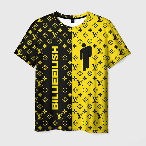 Мужская футболка BILLIE EILISH x LV Yellow / 3D-принт – фото 1