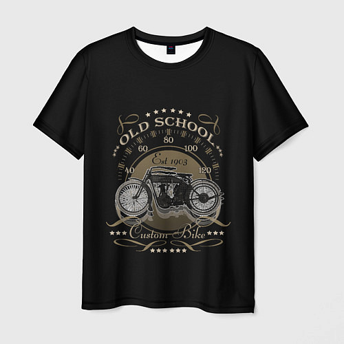 Мужская футболка Первый Harley Davidson / 3D-принт – фото 1