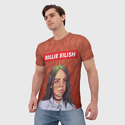 Футболка мужская Billie Eilish, цвет: 3D-принт — фото 2