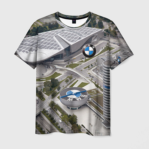 Мужская футболка BMW city / 3D-принт – фото 1