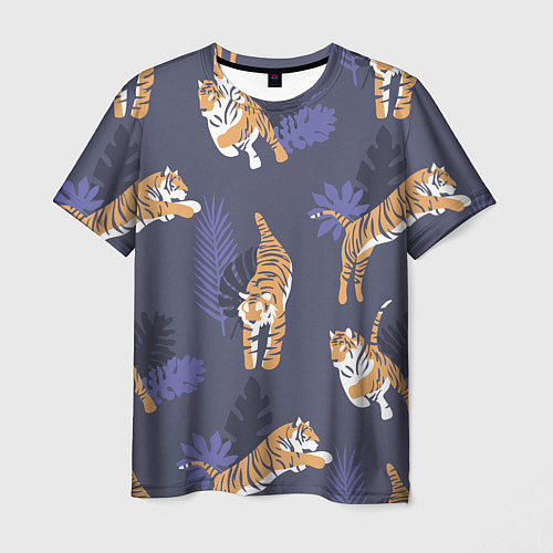 Мужская футболка Тигриный прайд / 3D-принт – фото 1