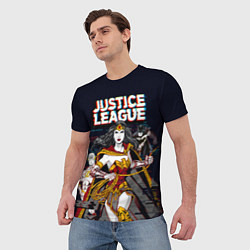 Футболка мужская Justice League, цвет: 3D-принт — фото 2
