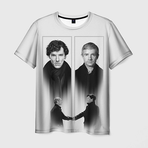 Мужская футболка Sherlock / 3D-принт – фото 1