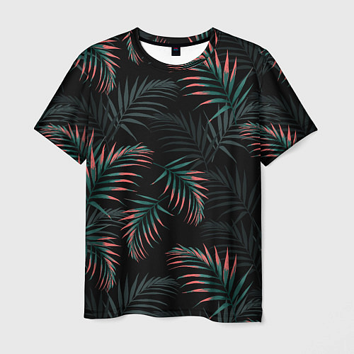 Мужская футболка Листья пальмы / 3D-принт – фото 1