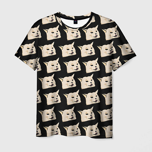 Мужская футболка Woman yelling at cat / 3D-принт – фото 1