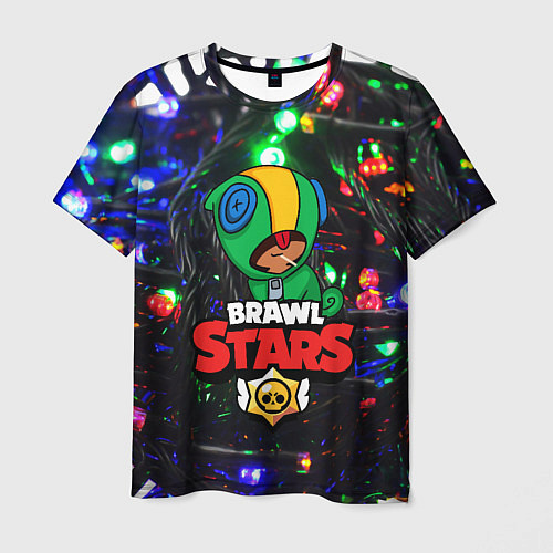 Мужская футболка BRAWL STARS НОВОГОДНИЙ / 3D-принт – фото 1