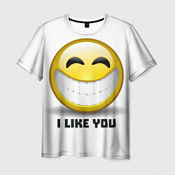 Мужская футболка I like you