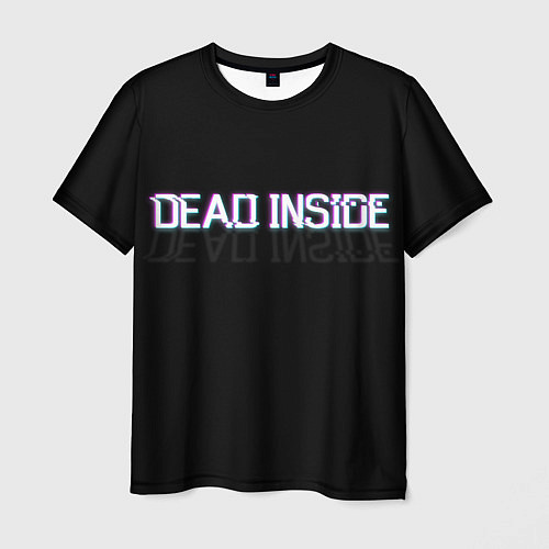 Мужская футболка Dead Inside / 3D-принт – фото 1