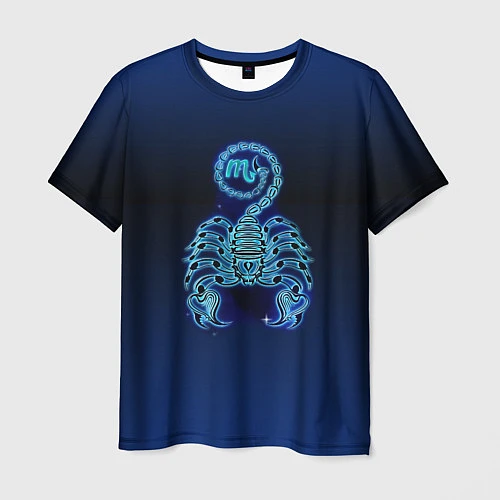 Мужская футболка Знаки Зодиака Скорпион / 3D-принт – фото 1