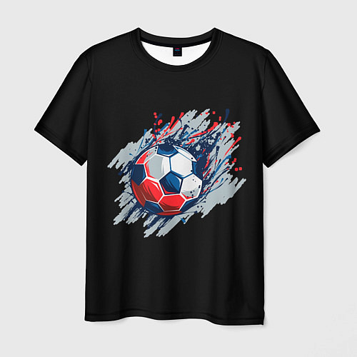 Мужская футболка Мяч / 3D-принт – фото 1