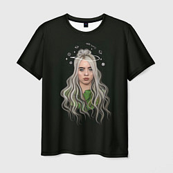 Футболка мужская Billie Eilish Black Art, цвет: 3D-принт