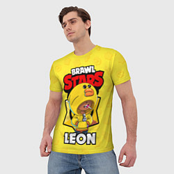 Футболка мужская BRAWL STARS SALLY LEON, цвет: 3D-принт — фото 2