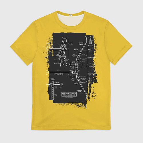 Мужская футболка Recurve bow / 3D-принт – фото 1