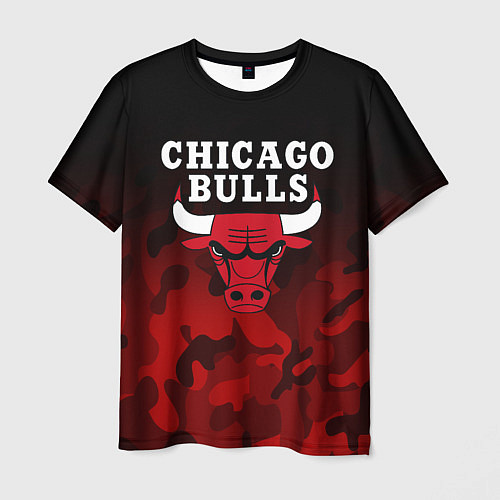 Мужская футболка CHICAGO BULLS / 3D-принт – фото 1