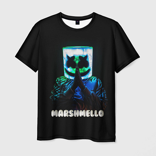 Мужская футболка Marshmello / 3D-принт – фото 1