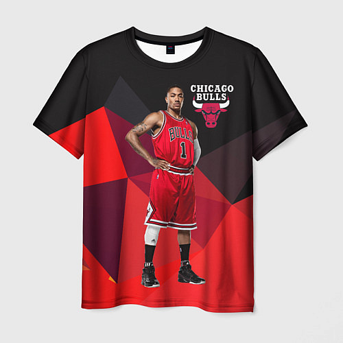 Мужская футболка Chicago Bulls / 3D-принт – фото 1