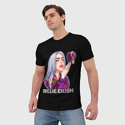 Футболка мужская BILLIE EILISH, цвет: 3D-принт — фото 2