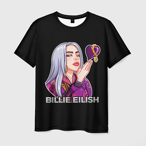 Мужская футболка BILLIE EILISH / 3D-принт – фото 1