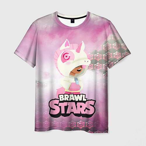 Мужская футболка Leon Unicorn Brawl Stars / 3D-принт – фото 1