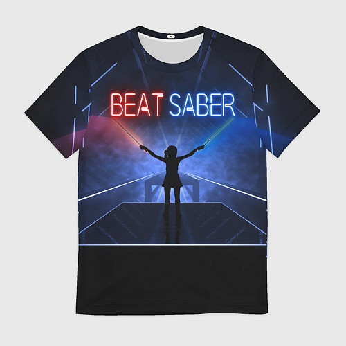 Мужская футболка Beat Saber / 3D-принт – фото 1