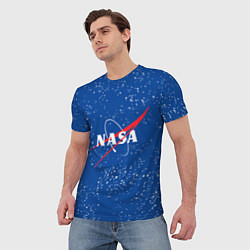 Футболка мужская NASA, цвет: 3D-принт — фото 2