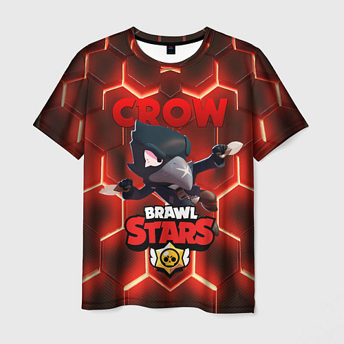 Мужская футболка BRAWL STARS CROW / 3D-принт – фото 1