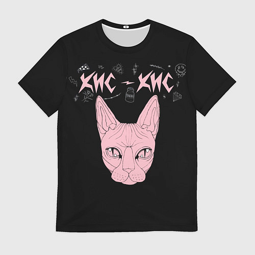 Мужская футболка Кис-Кис / 3D-принт – фото 1