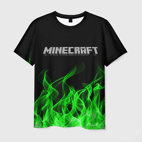 Мужская футболка MINECRAFT FIRE / 3D-принт – фото 1