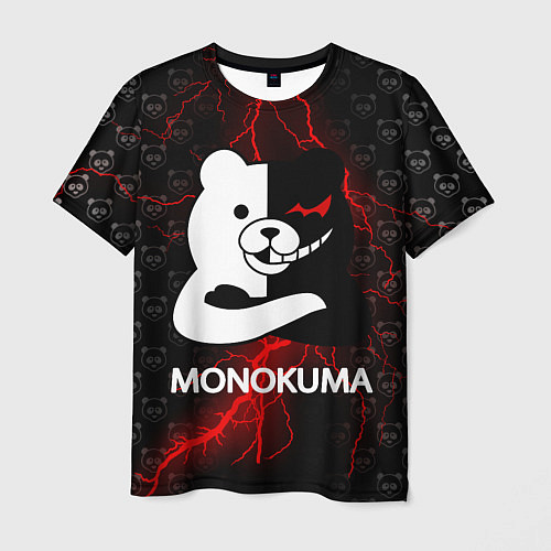 Мужская футболка MONOKUMA / 3D-принт – фото 1