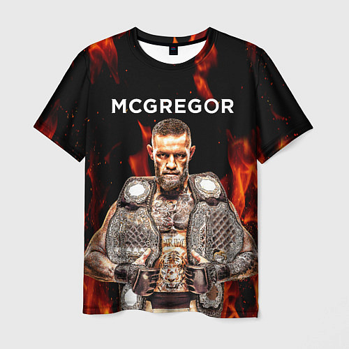 Мужская футболка CONOR McGREGOR / 3D-принт – фото 1