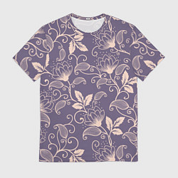 Мужская футболка Узоры Цветы
