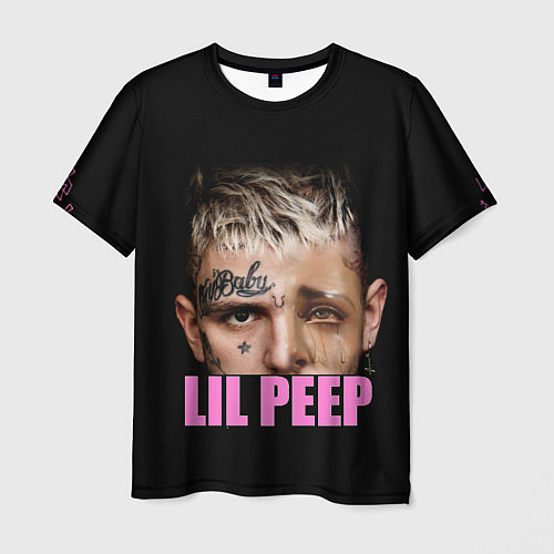 Мужская футболка Lil Peep / 3D-принт – фото 1