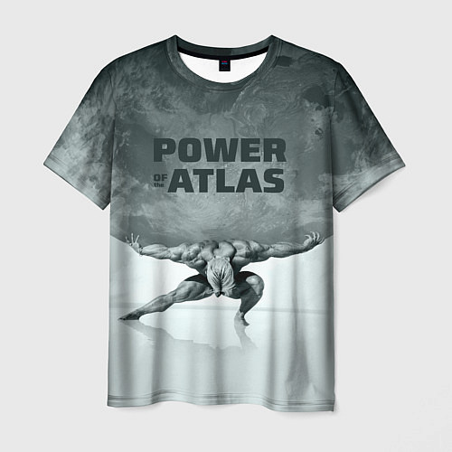 Мужская футболка Power of the Atlas / 3D-принт – фото 1