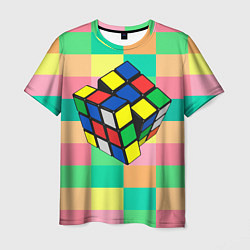 Футболка мужская Кубик Рубика, цвет: 3D-принт