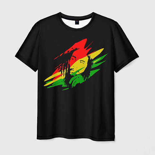 Мужская футболка Боб Марли / 3D-принт – фото 1