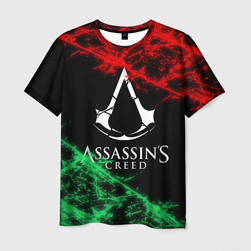 Мужская футболка Assassin’s Creed: Red & Green / 3D-принт – фото 1