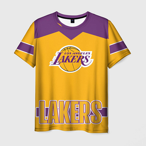 Мужская футболка Los Angeles Lakers / 3D-принт – фото 1