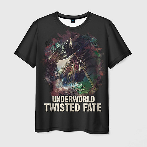 Мужская футболка Twisted Fate / 3D-принт – фото 1