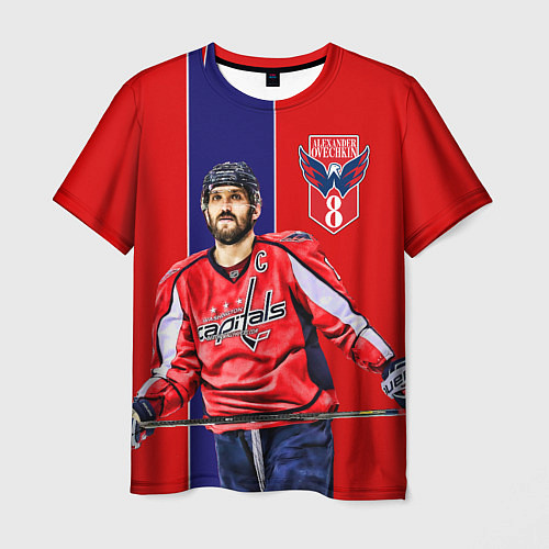 Мужская футболка Ovechkin Capitals / 3D-принт – фото 1
