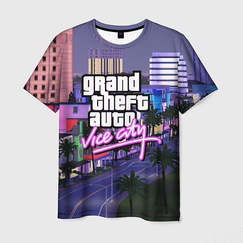 Мужская футболка Grand Theft Auto Vice City / 3D-принт – фото 1